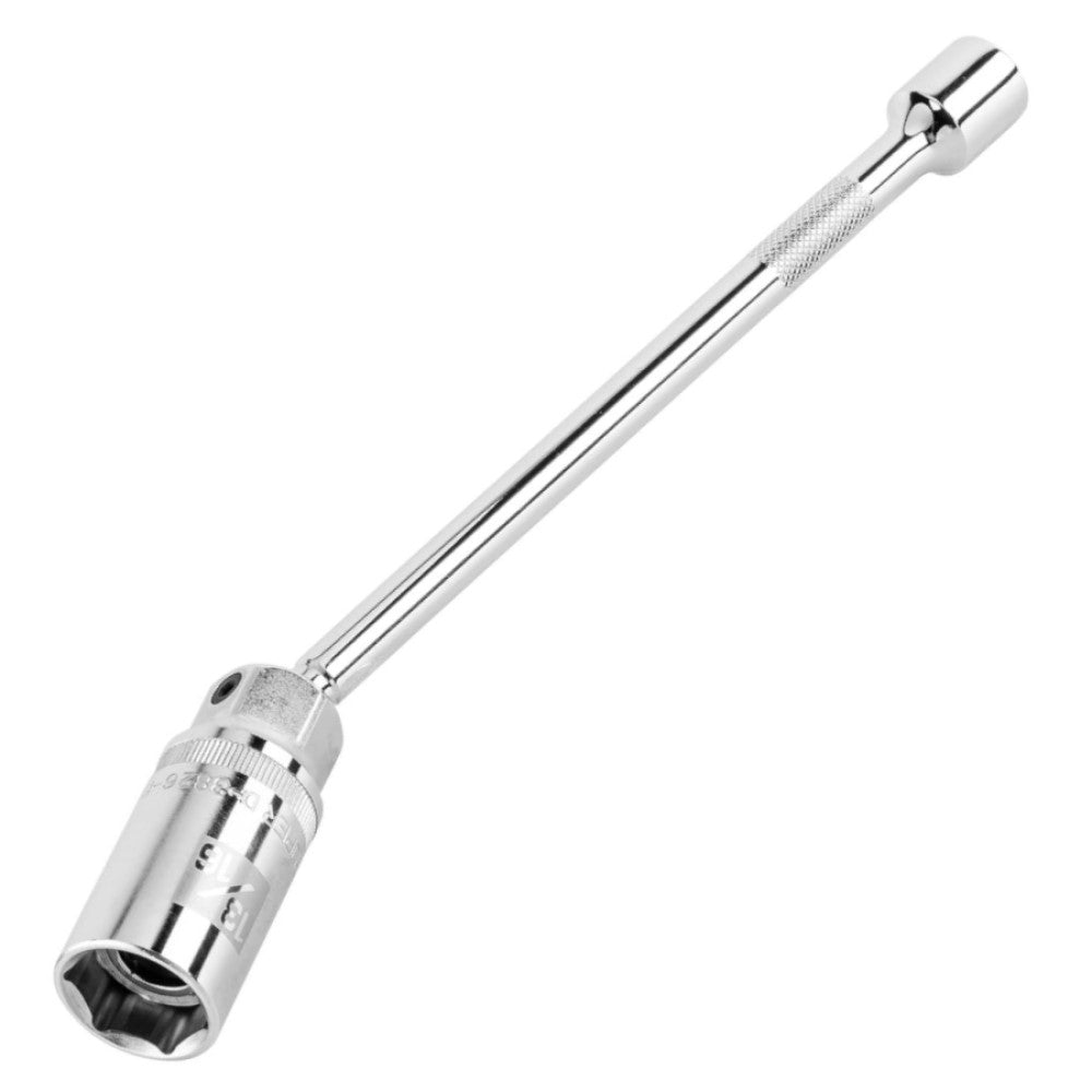 DADO P/BUJIA 13/16" ARTICULADO C/EXTENSION CUADRO 3/8" LARGO 10" 16897 D-3826-BE10 TRUPER