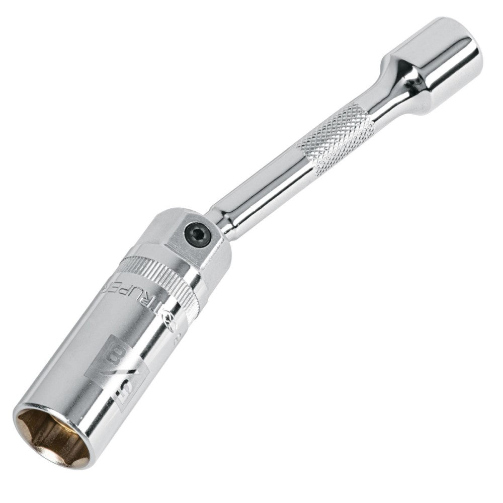 DADO P/BUJIA 5/8" ARTICULADO C/EXTENSION CUADRO 3/8" LARGO 6" 16898 D-3820-BE6 TRUPER