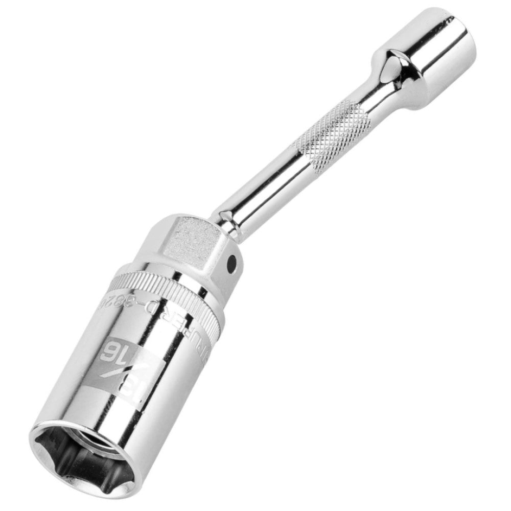 DADO P/BUJIA 13/16" ARTICULADO C/EXTENSION CUADRO 3/8" LARGO 6" 16899 D-3826-BE6 TRUPER