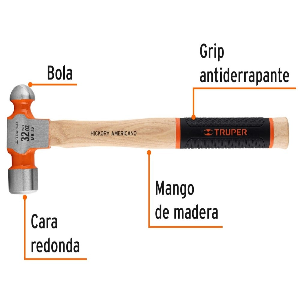 MARTILLO DE BOLA 32 OZ MCA TRUPER