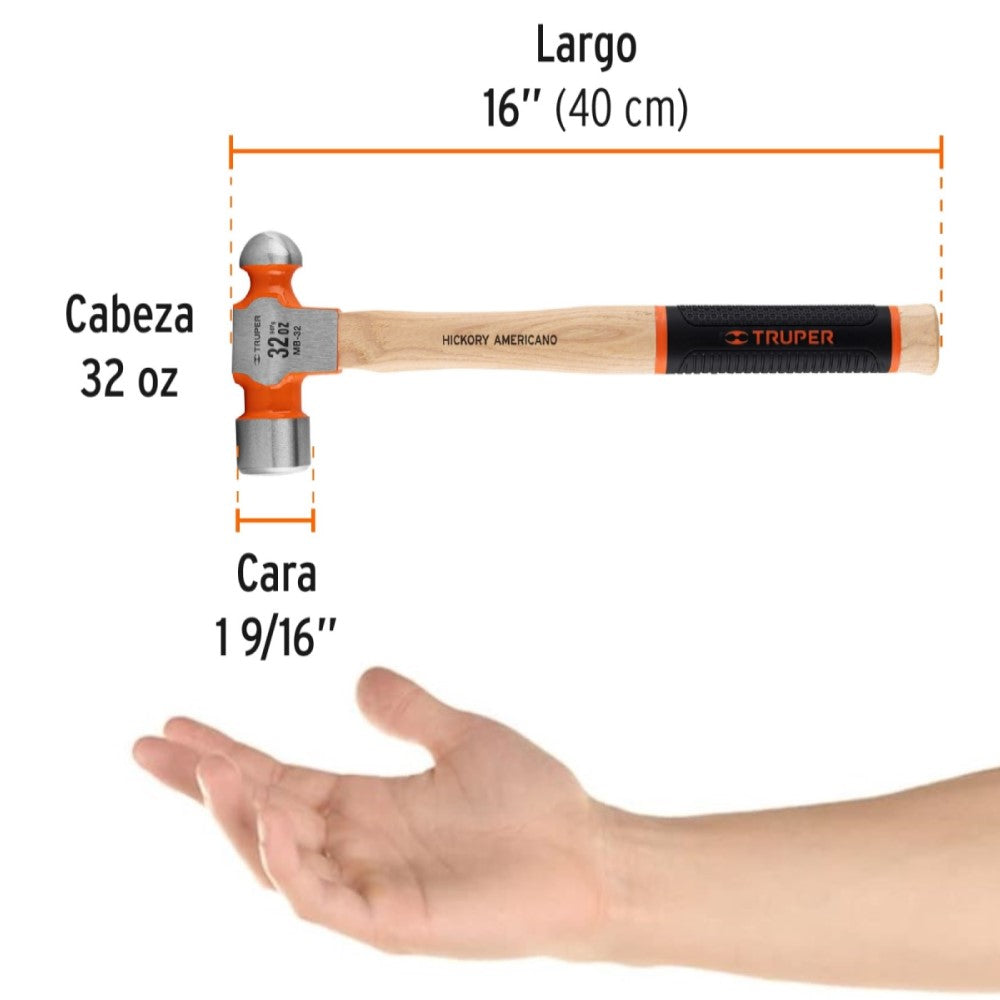 MARTILLO DE BOLA 32 OZ MCA TRUPER