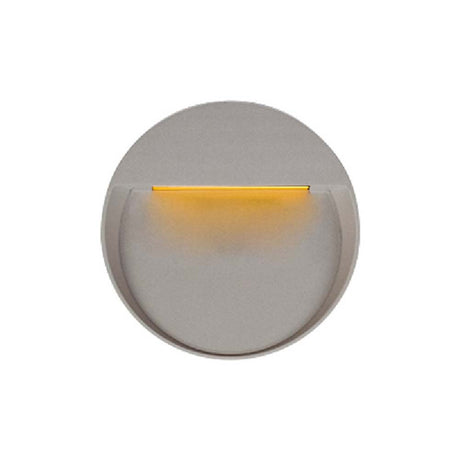 LUZ DE CORTESIA LED SOBREP. MURO 16W/127V. 3000K ALUM. GRIS HUNOR II***HAE2025***