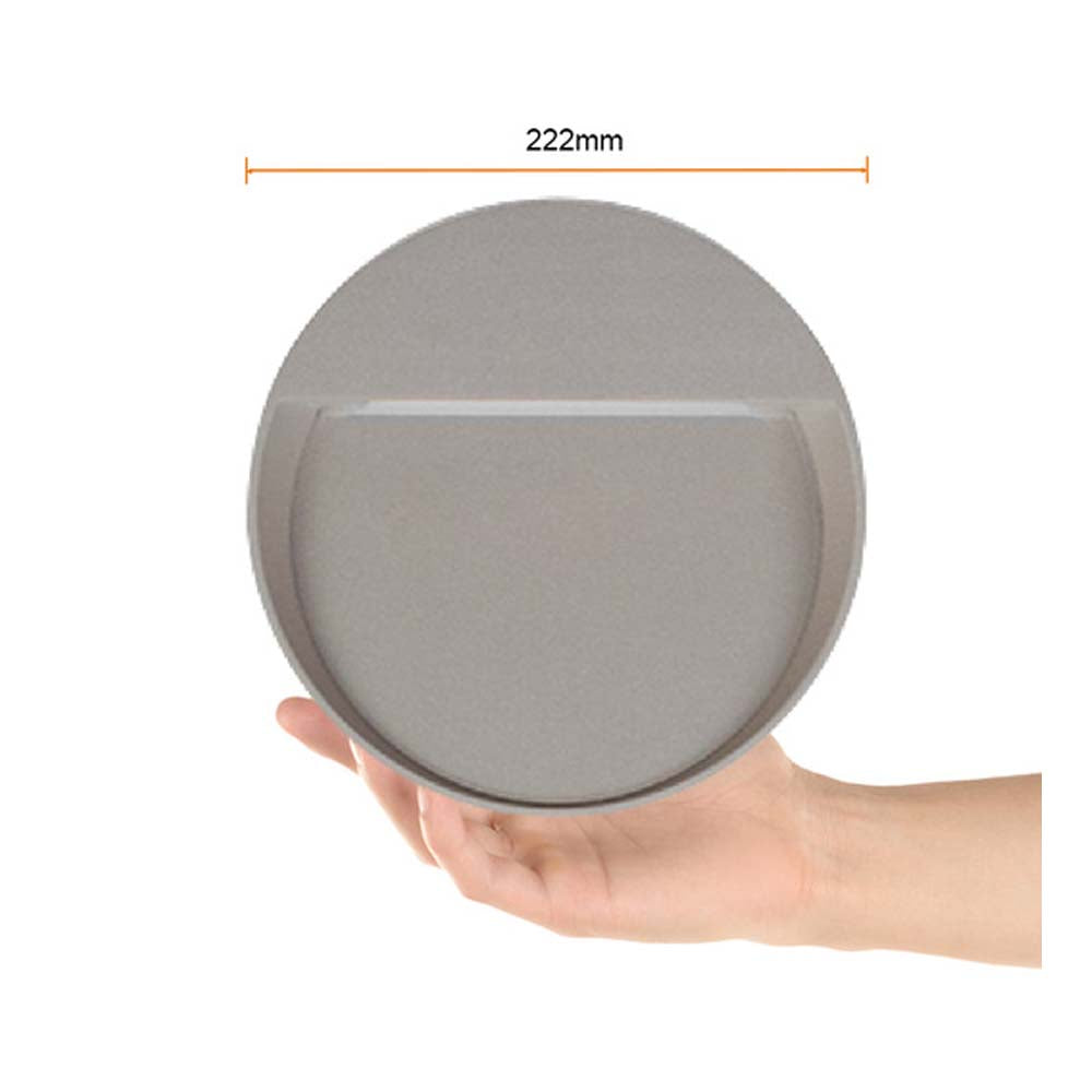 LUZ DE CORTESIA LED SOBREP. MURO 16W/127V. 3000K ALUM. NEGRO HUNOR II ***TECNOLITE HAE***