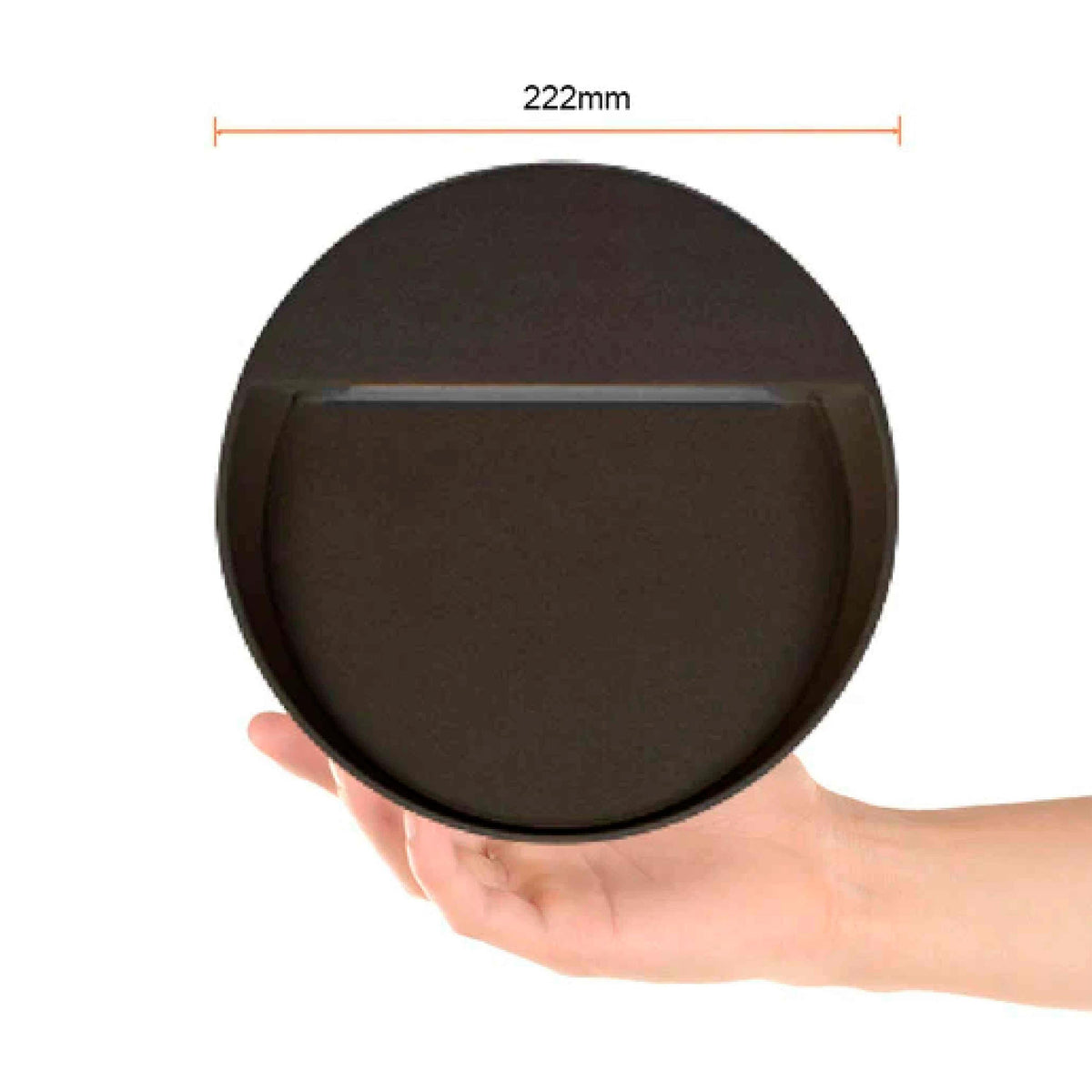 LUZ DE CORTESIA LED SOBREP. MURO 16W/127V. 3000K ALUM. NEGRO HUNOR II ***TECNOLITE HAE***