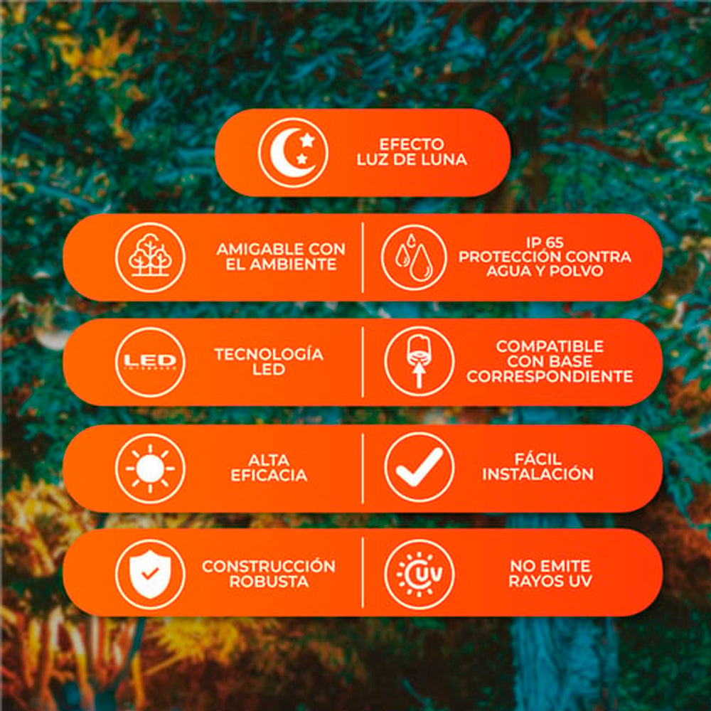 LAMPARA LED PAR38 AZUL 16W100-127VE27