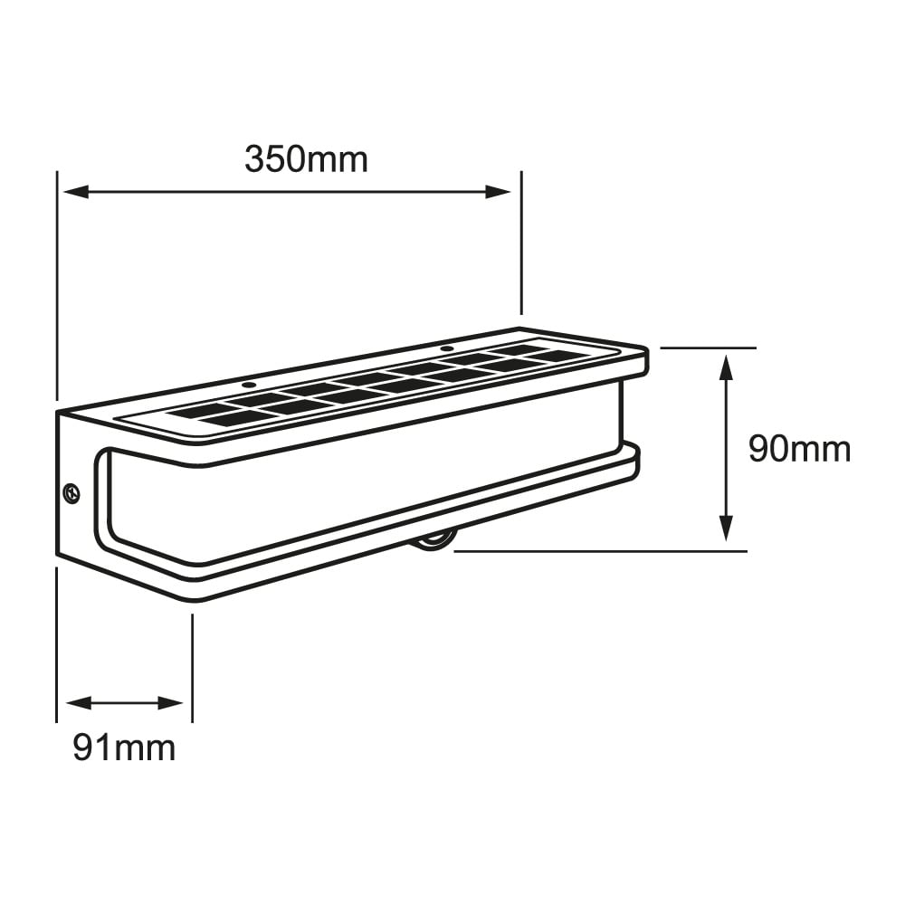 LUMINARIO EXT LED 16.5W 4.2VCD 1000LM 40K GRIS