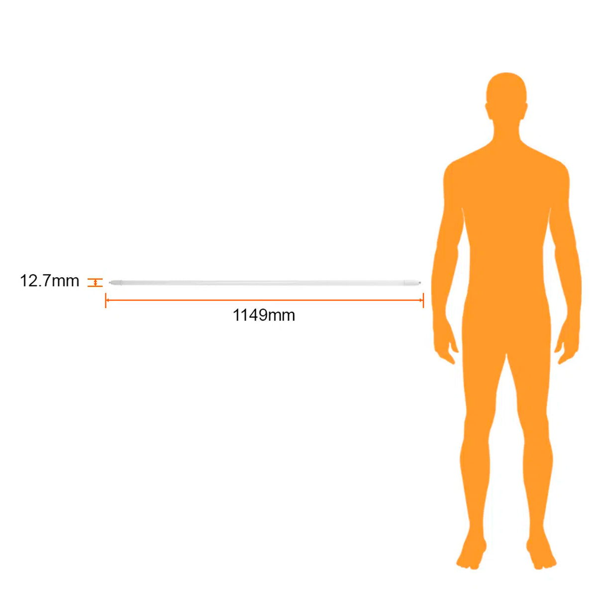 TUBO LED DABIH II TECNOLITE 16W OPALINO LUZ BLANCA NEUTRA BASE G5 ***CONEXION AMBOS LADOS***