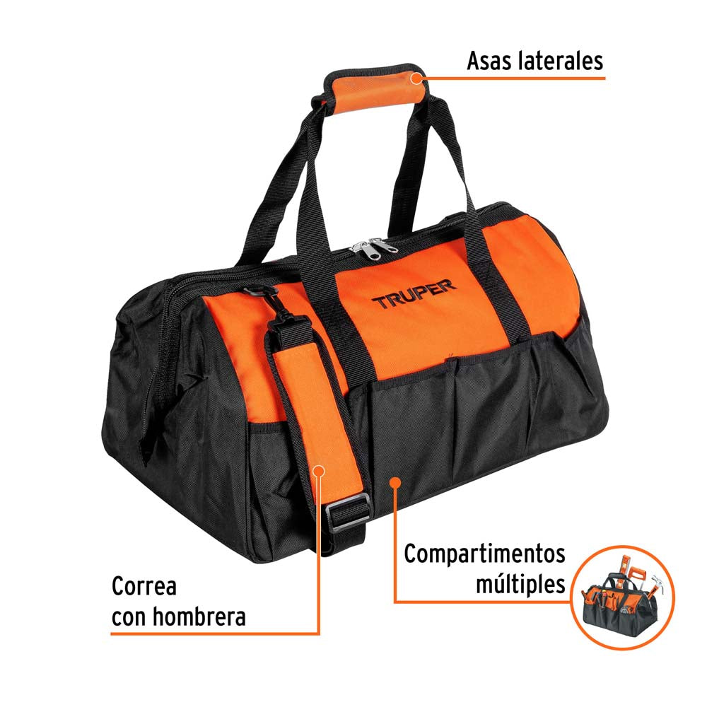 MALETA PORTAHERRAMIENTAS USO RUDO 20" 17104 TRUPER