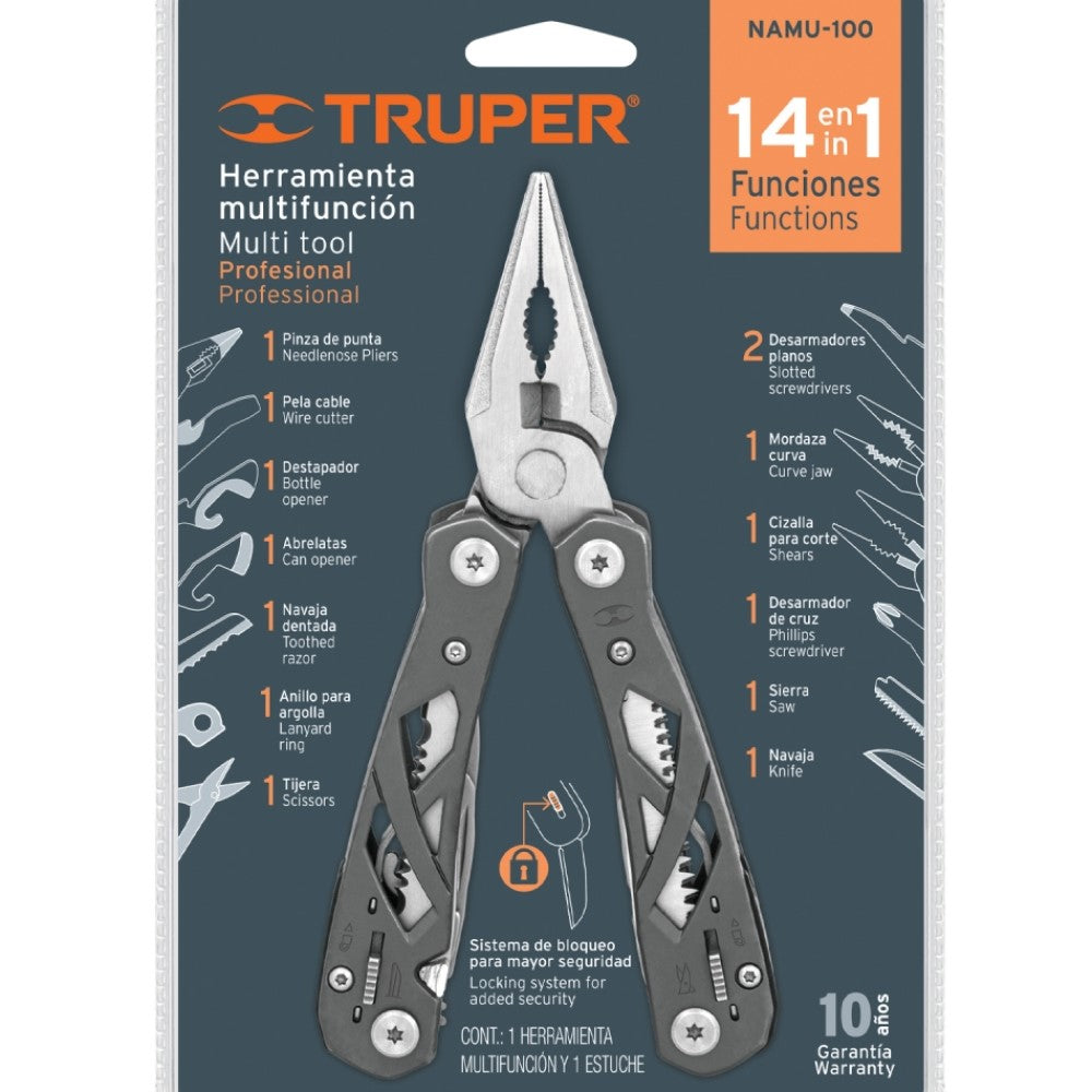 MULTIHERRAMIENTA CON 14 FUNCIONES TRUPER