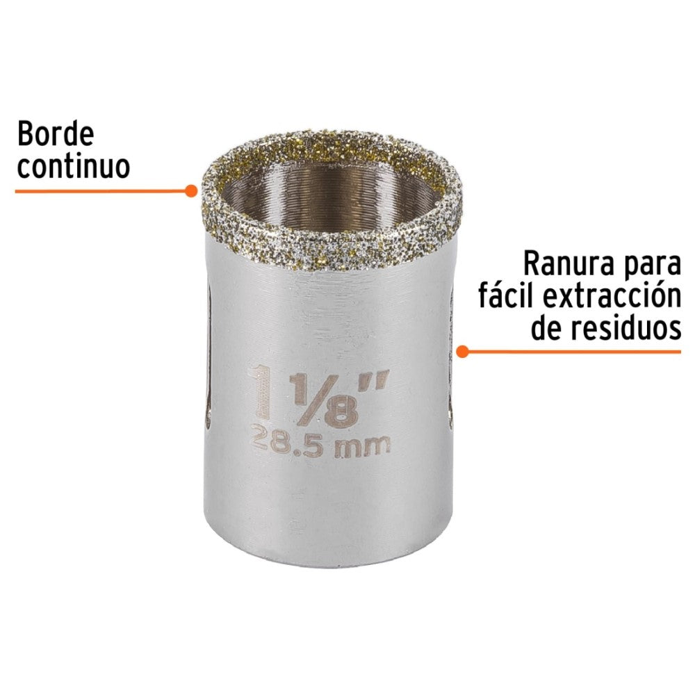 BROCASIERRA DIAMANTE 1-1/8" 17127 TRUPER HERRAMIENTAS