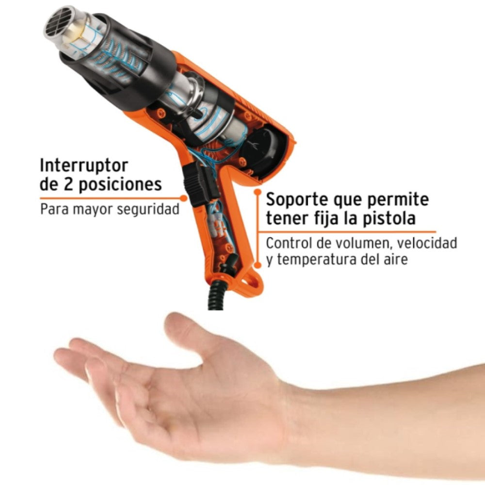 PISTOLA DE CALOR PROFESIONAL 1500W TRUPER PISCA-A2