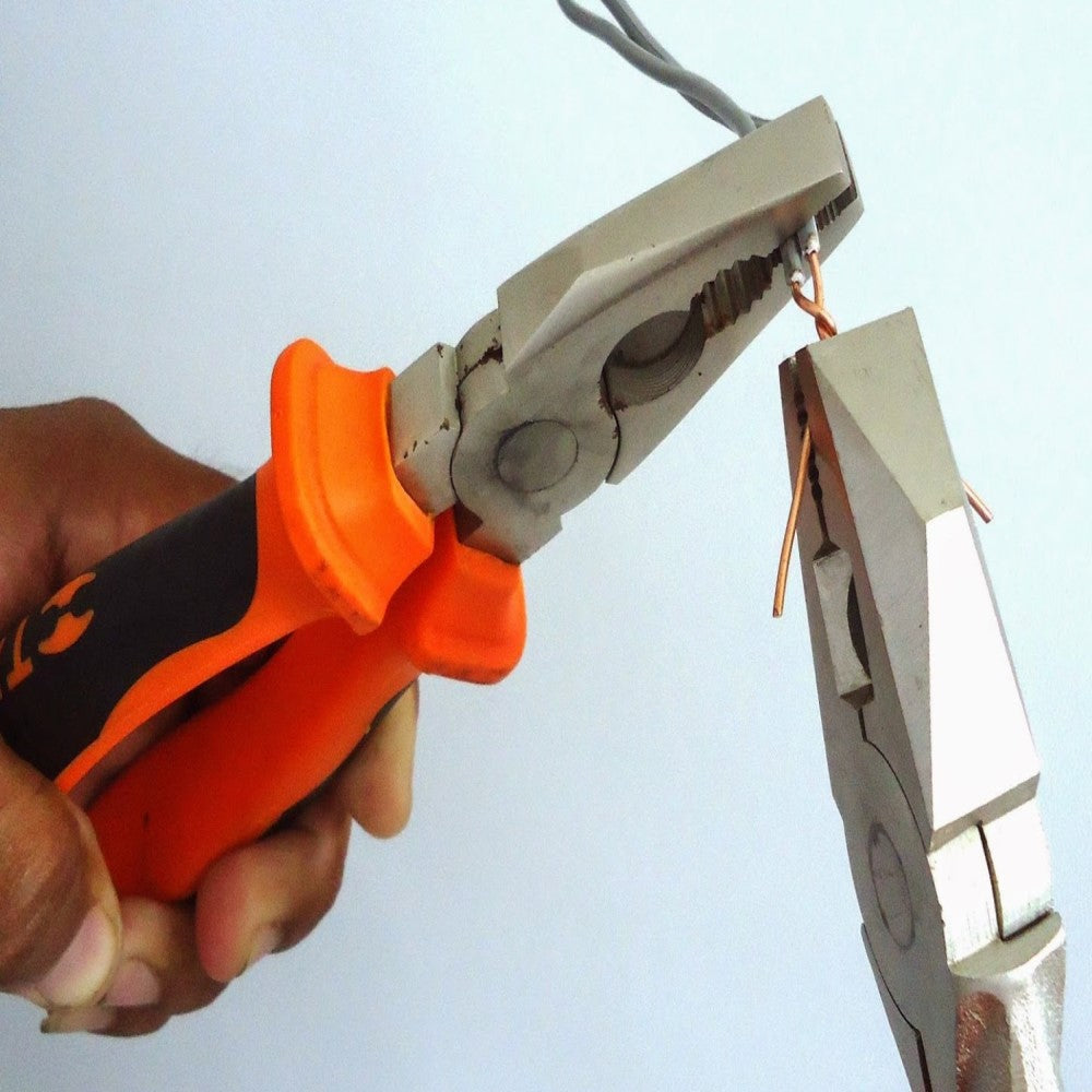 PINZA ELECTRICISTA 8" MANGO VINIL T201-8 TRUPER HERRAMIENTAS