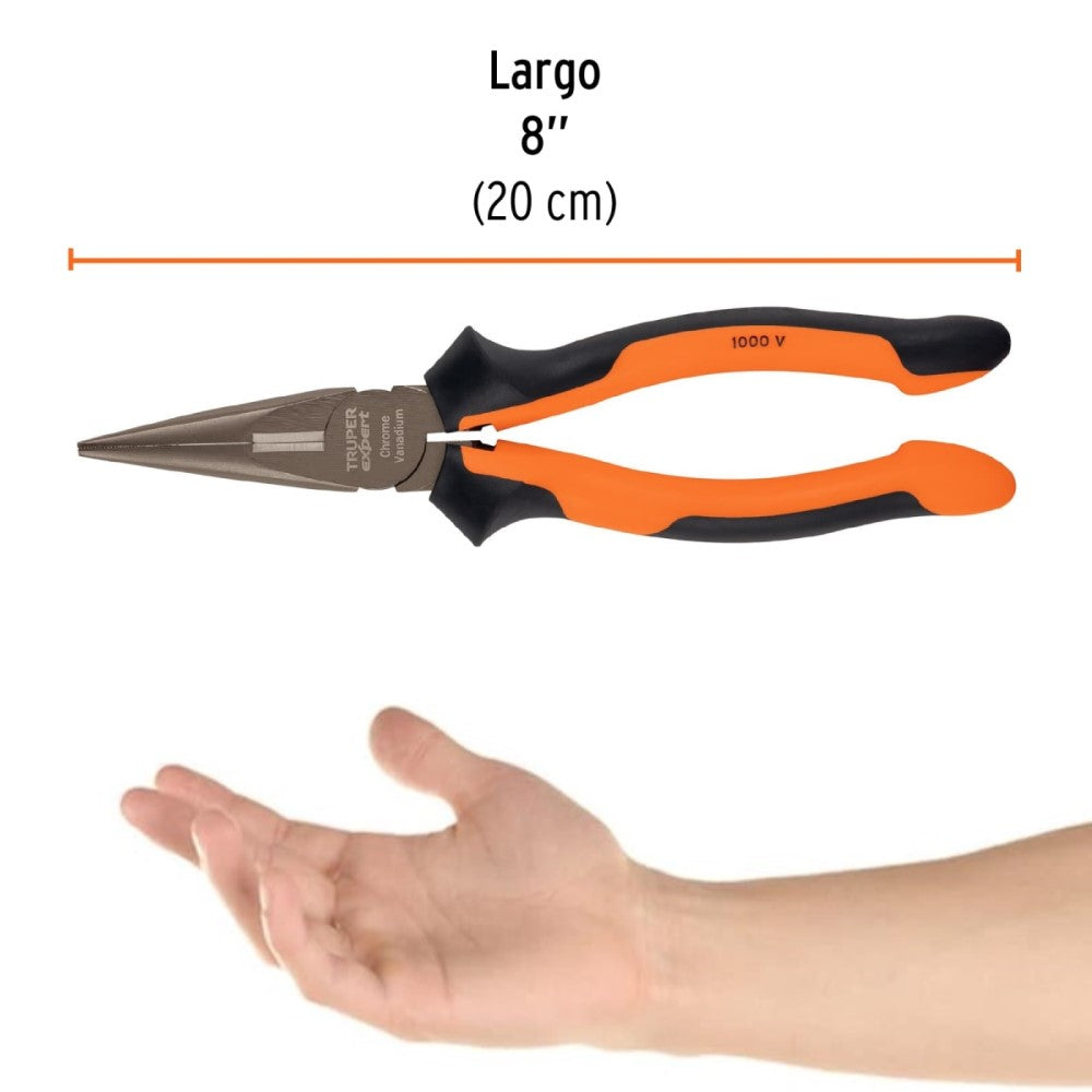 PINZA PUNTA Y CORTE 8" MANGO COMFORT GRIP TRUPER