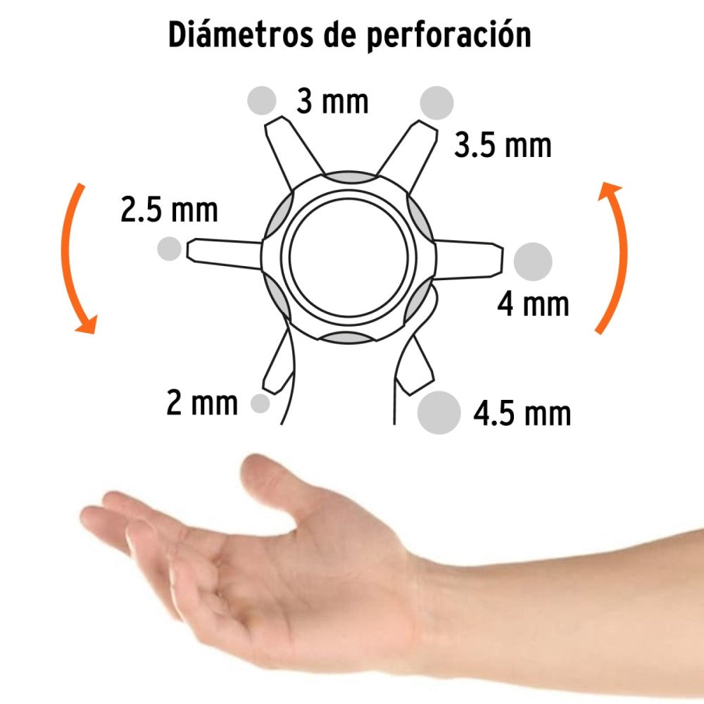 PINZA SACABOCADOS 9" MANGO PVC TRUPER