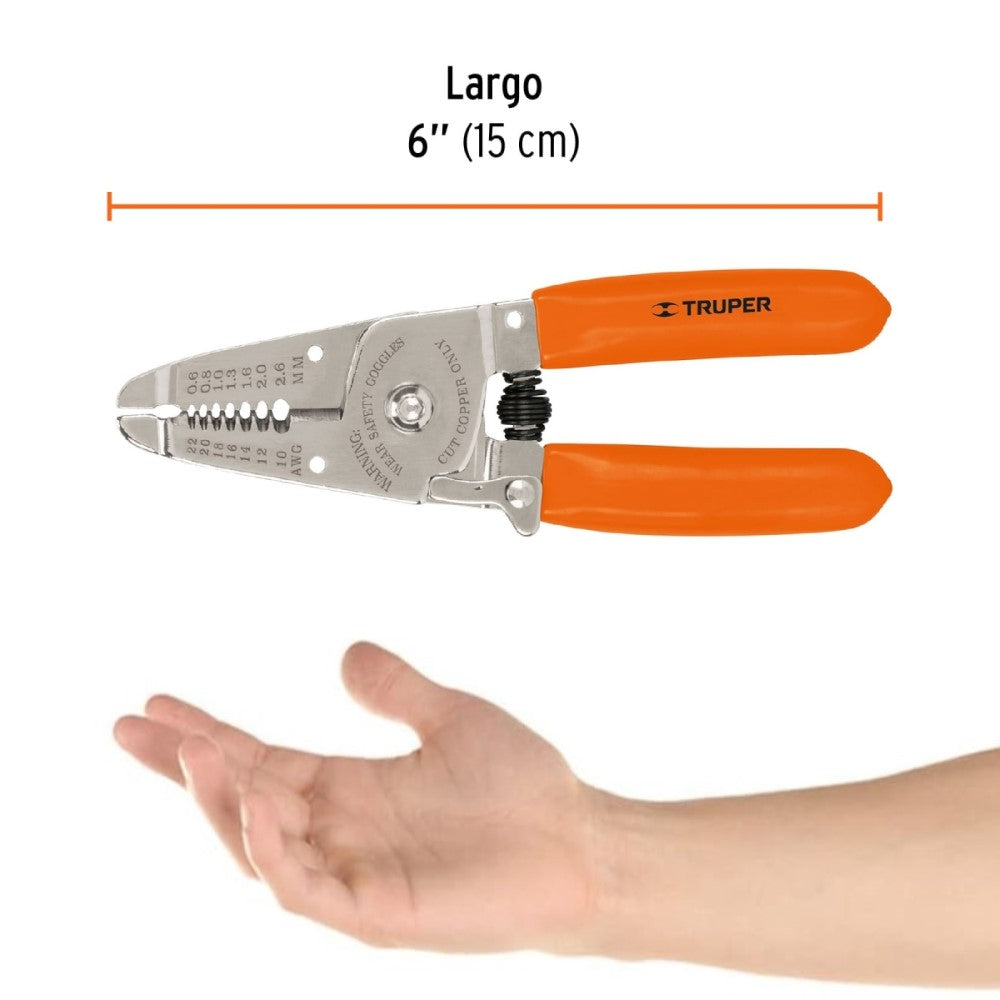 PINZA PELACABLES 6" PE-CA-6 TRUPER HERRAMIENTAS