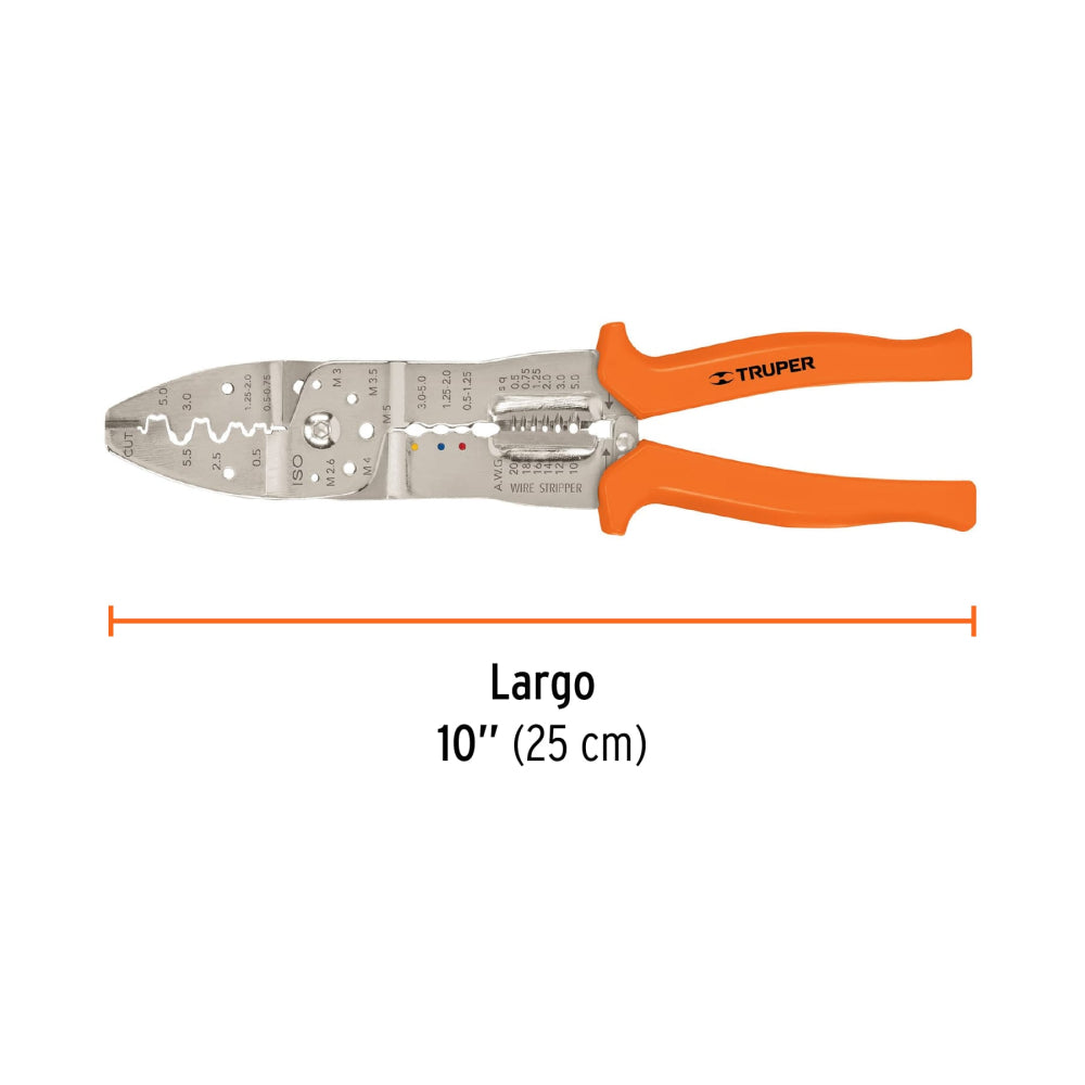 PINZA PELACABLES 10" PE-CA-10 TRUPER HERRAMIENTAS