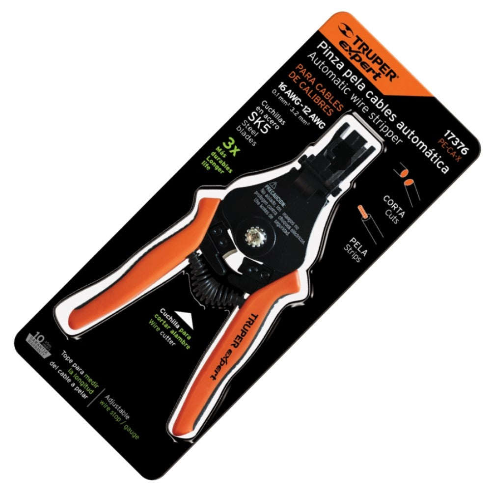 PINZA PELACABLES AUTOMATICA PRECISION PE-CA-X TRUPER HERRAMIENTAS