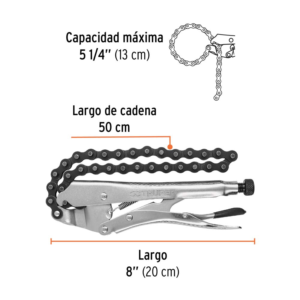 PINZA DE PRESION DE CADENA MCA TRUPER MECANICA