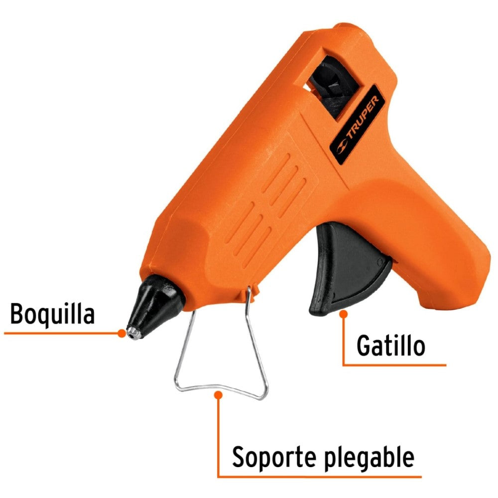 PISTOLA ELECTRICA DE SILICON 25W INCLUYE 2 BARRAS TRUPER