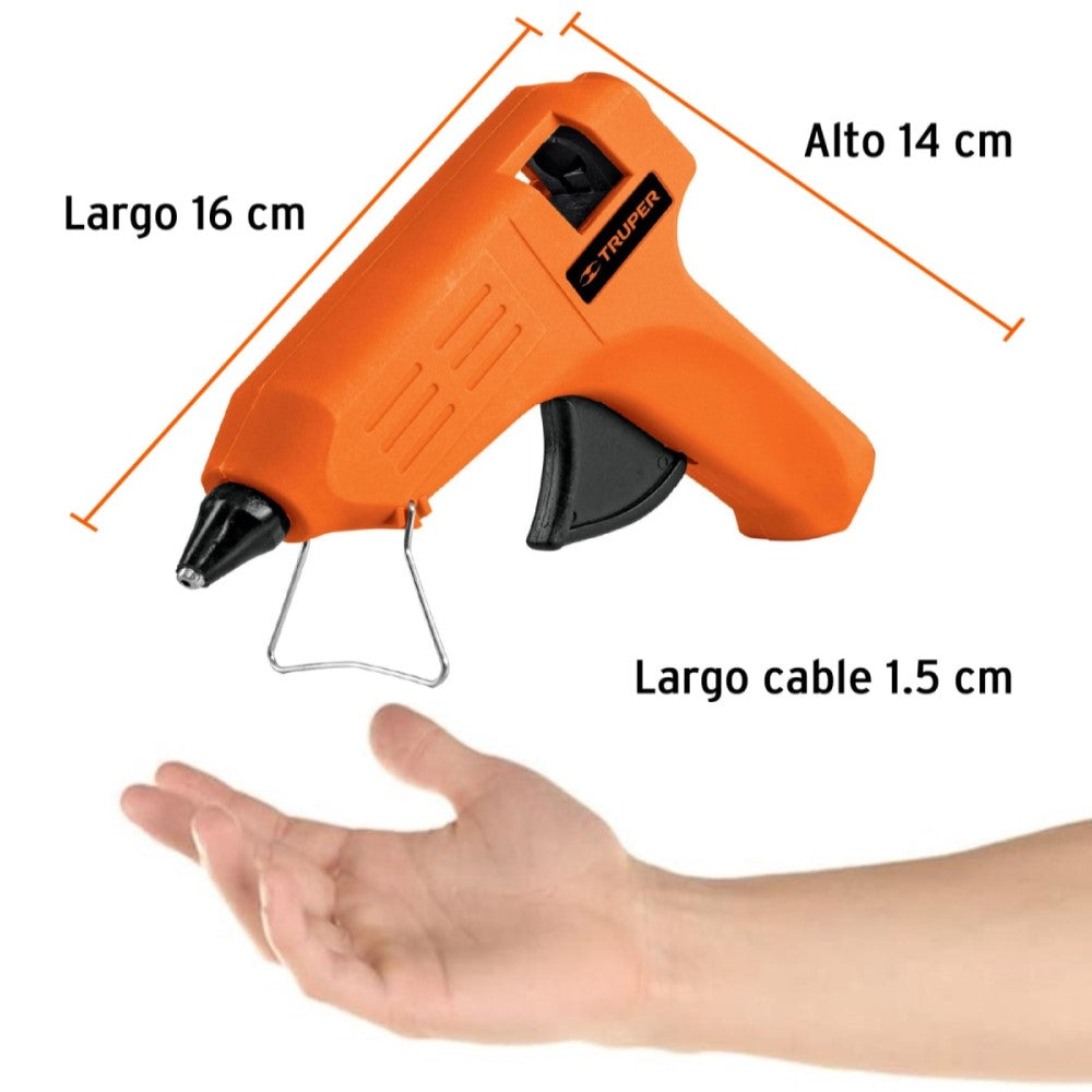 PISTOLA ELECTRICA DE SILICON 25W INCLUYE 2 BARRAS TRUPER
