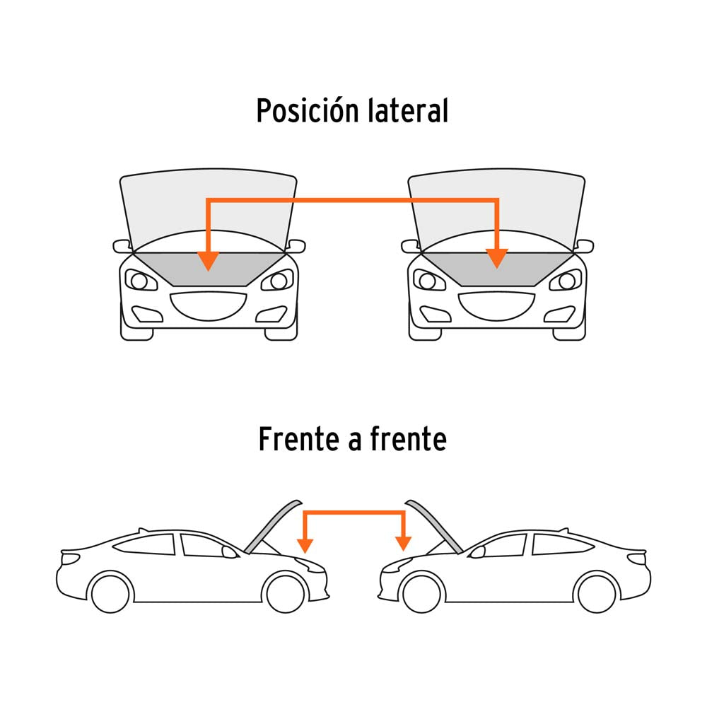 CABLES PASA CORRIENTE CAL. 6 AWG (13MM2) 3.5 MTS. 350A. C/FUNDA CAP-3506T 17544 TRUPER EXPERT