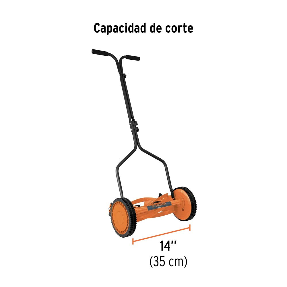 PODADORA MANUAL 14" DE CORTE TRUPER