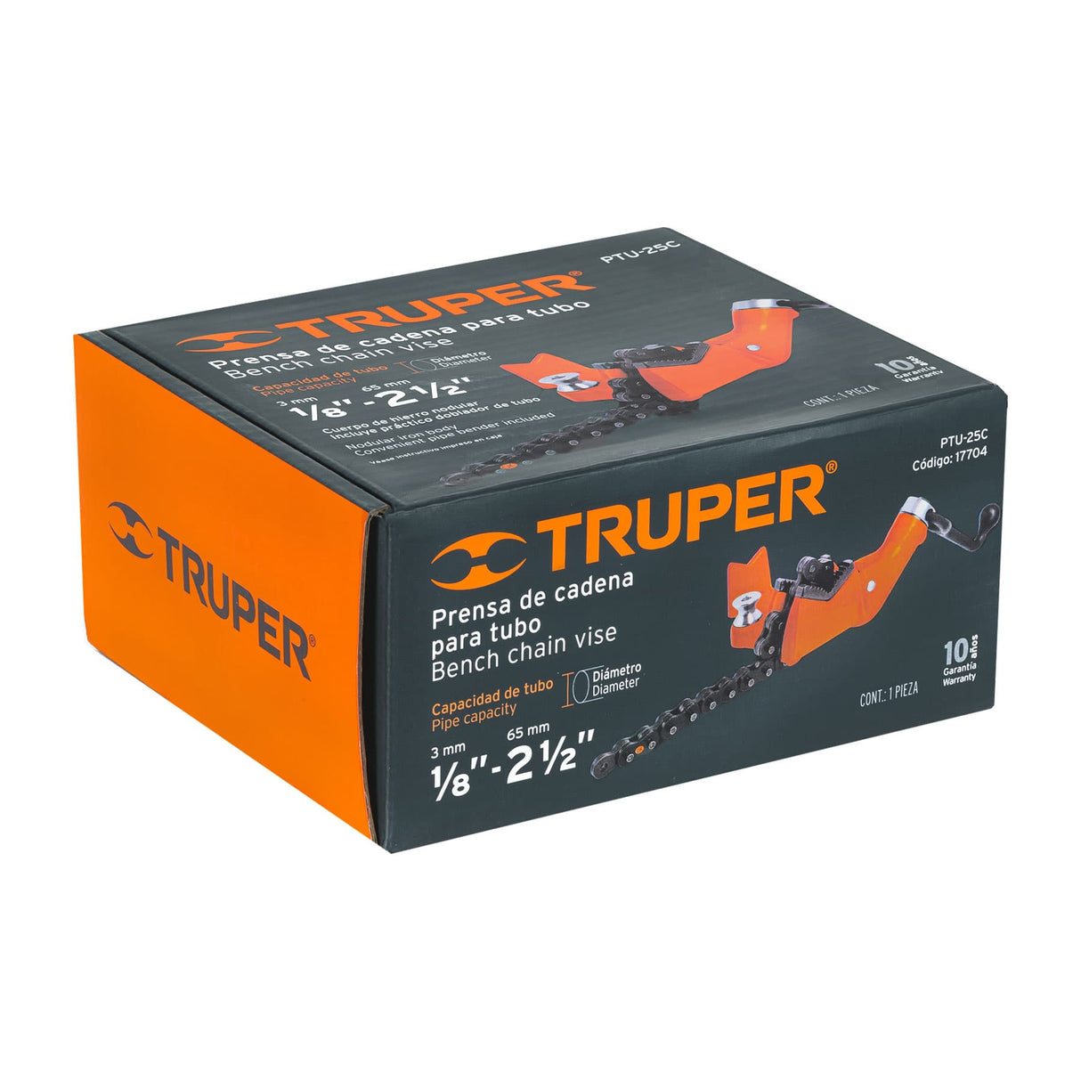 PRENSA 2-1/2" DE CADENA PARA TUBO TRUPER