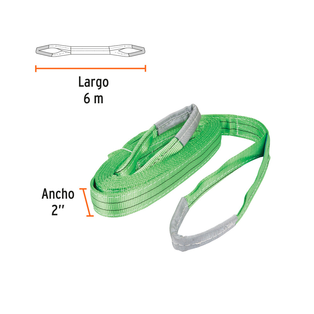 ESLINGA DE 2" X 6M MCA TRUPER
