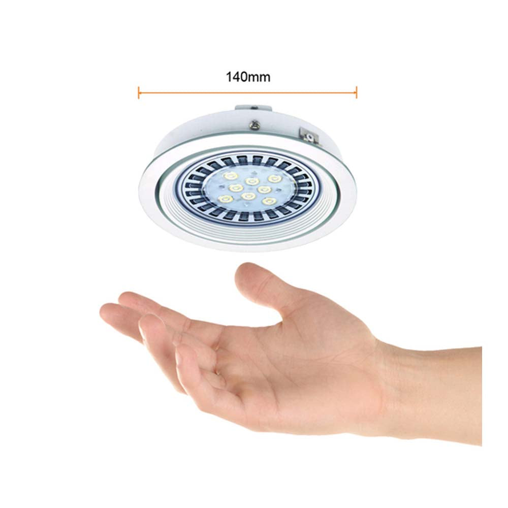 LÁMPARA EMPOTRABLE LED TECNOLITE MODULARE I 17W LUZ SUAVE CÁLIDA BASE G53 ***HAE2025***