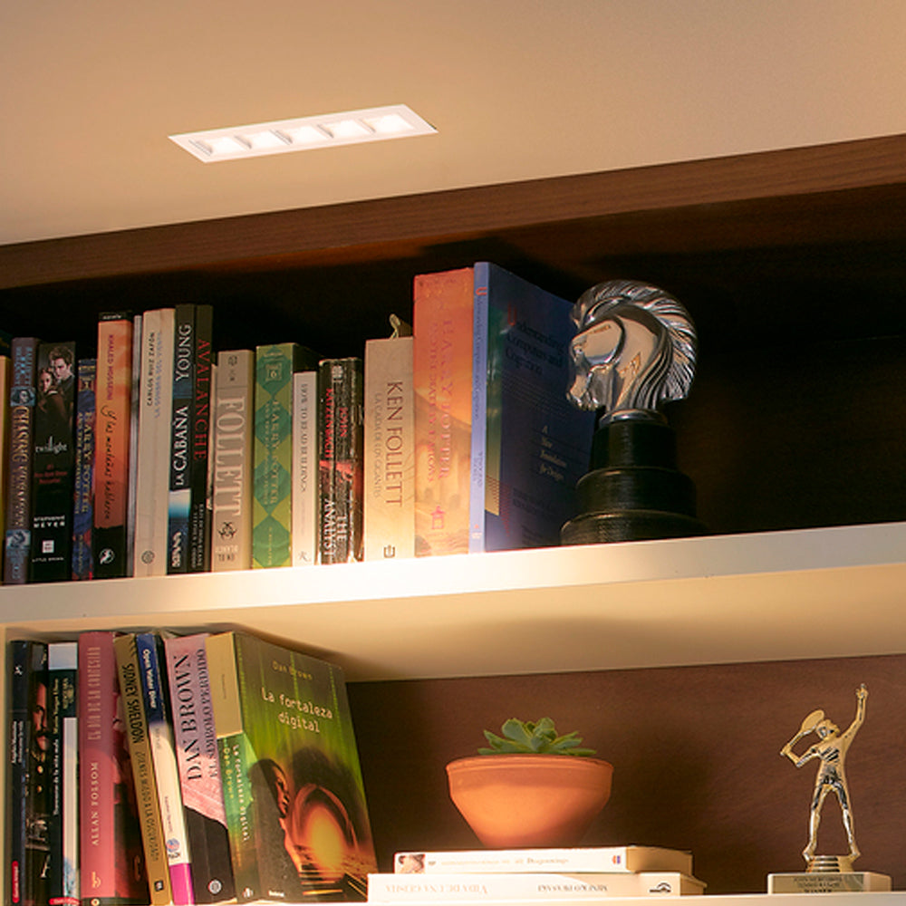 LÁMPARA EMPOTRABLE LED TECNOLITE LUCIDA IV 17 W LUZ SUAVE CÁLIDA NO ATENUABLE LED INTEGRADO