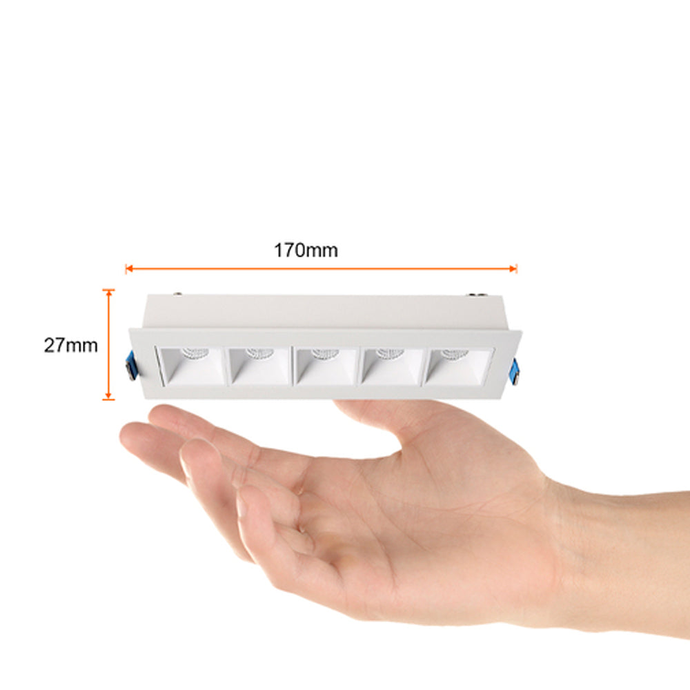 LÁMPARA EMPOTRABLE LED TECNOLITE LUCIDA IV 17 W LUZ SUAVE CÁLIDA NO ATENUABLE LED INTEGRADO
