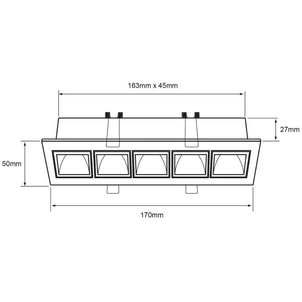 LÁMPARA DE INTERIOR EMPOTRABLE LED LUCIDA VI TECNOLITE 17W LUZ SUAVE CÁLIDA LED INTEGRADO