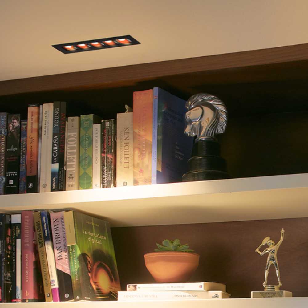 LÁMPARA DE INTERIOR EMPOTRABLE LED LUCIDA VI TECNOLITE 17W LUZ SUAVE CÁLIDA LED INTEGRADO