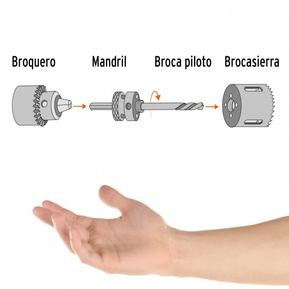 BROCASIERRA BIMETALICA 2 1/8" TRUPER HERRAMIENTAS