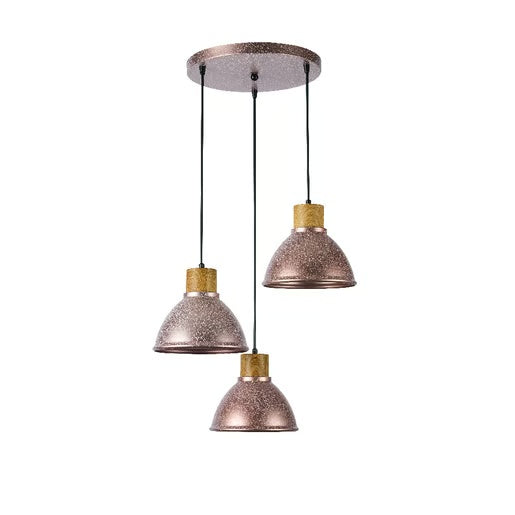 LUMINARIO INT SUSP 3P S/L 100-240V E27 ROSA