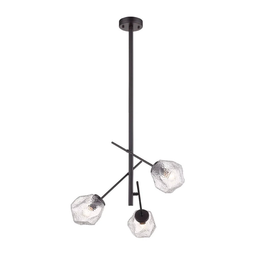 COLGANTE DE CRISTAL TECNOLITE CASTULA II 1.5M DE ALTURA 180W TRES BASES E14 NO INCLUYE FOCOS ***TECNOLITE HAE***