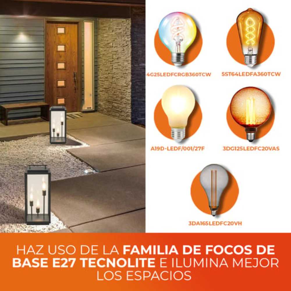 LUM EXT S/LAMPARA SP PISO 127V 3 ENT NGO EGEON II TECNOLITE