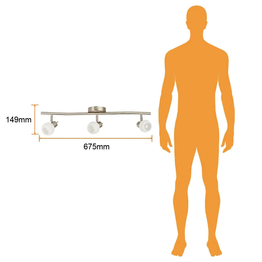 LÁMPARA DE INTERIOR TECNOLITE BALEN I SPOT DE TECHO PARA SOBREPONER TRES BASES G9 DIRIGIBLES NO INCLUYE FOCOS ***TECNOLITE HAE***