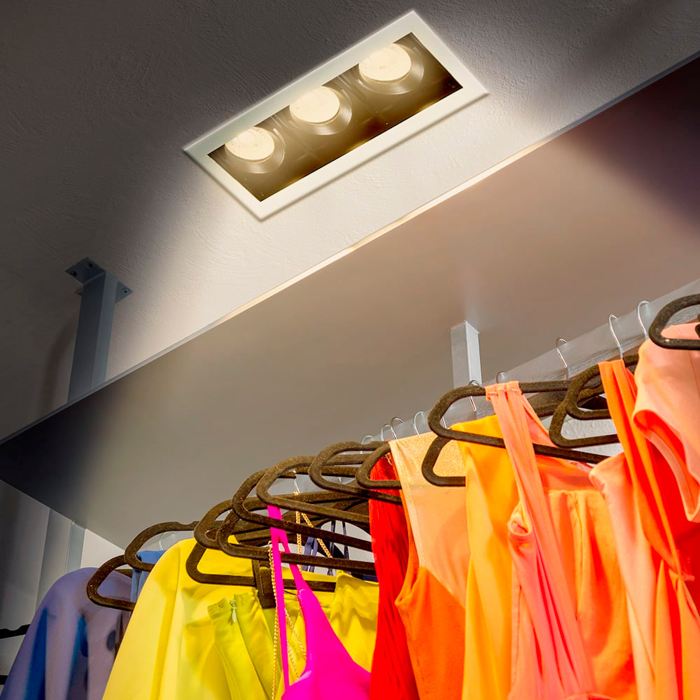 LÁMPARA DE INTERIOR EMPOTRABLE ALICANTE II TECNOLITE BASE GX5.3 DIRIGIBLE BLANCO