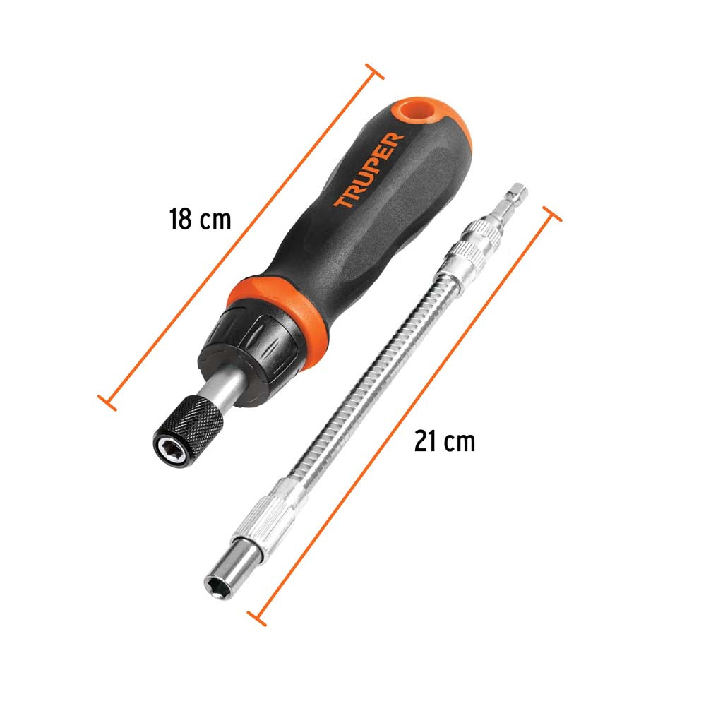 JUEGO DE PUNTAS CON MANERAL 18220 TRUPER MECANICA