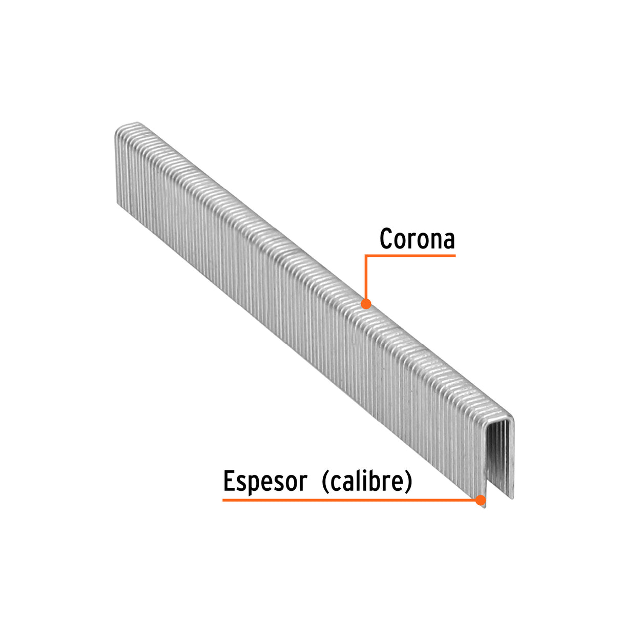 CAJA CON 5000 GRAPAS CORONA 1/4" CALIBRE 18 16MM P/ENNE-120