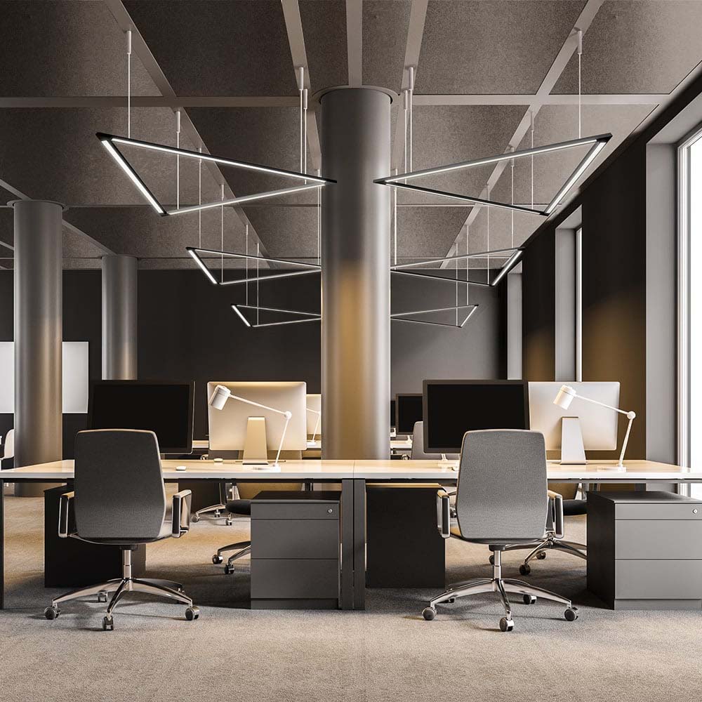 INTERIOR REGLETA LED 18W 3000K NEGRO