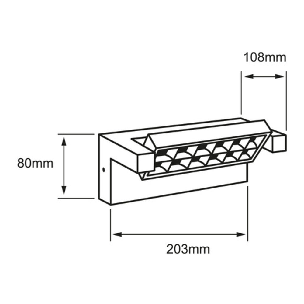 LAMPARA DE PARED ARBOTANTE LED DIRIGIBLE 18 W LUZ CALIDA BRILLANTE IP65 IK06 NO ATENUABLE LED INTEGRADO