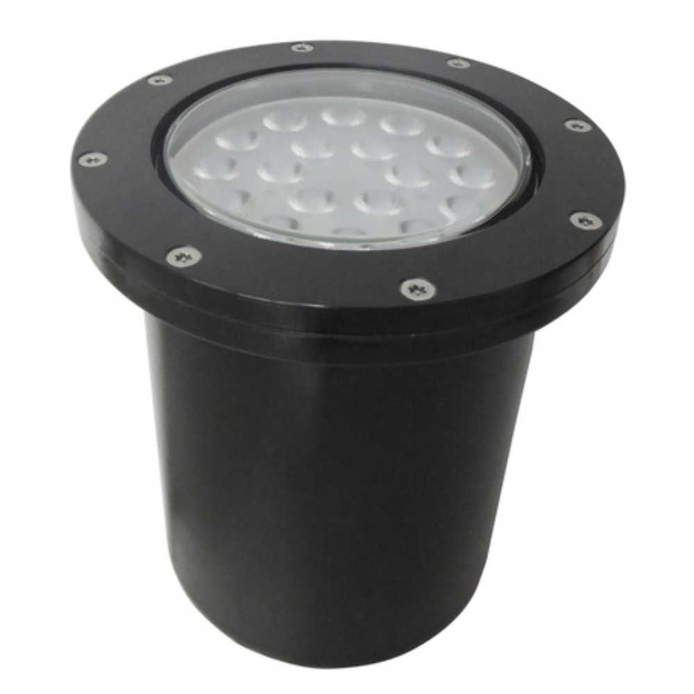LÁMPARA DE EXTERIOR LED CUENCA V TECNOLITE DE PISO EMPOTRABLE 18W LUZ SUAVE CÁLIDA LED INTEGRADO
