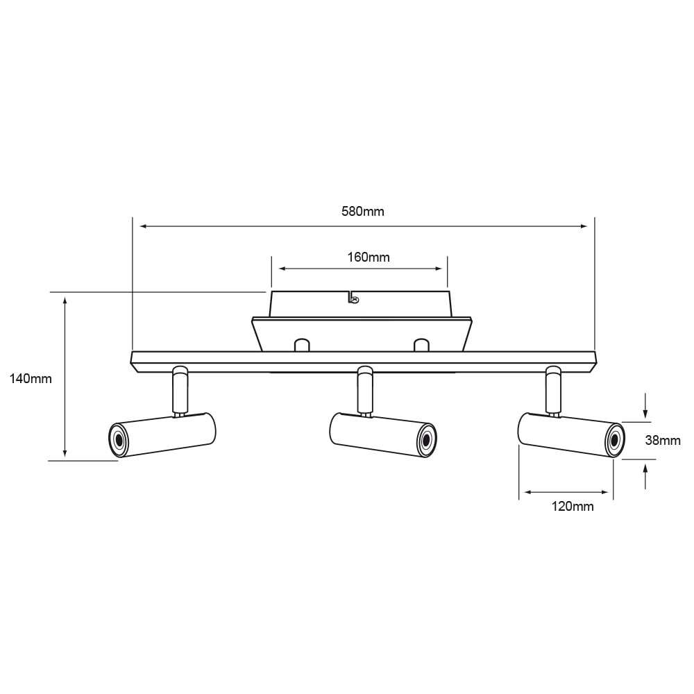 LÁMPARA DE INTERIOR LED TECNOLITE HAN II PARA SOBREPONER 18W LUZ SUAVE CÁLIDA DIRIGIBLE