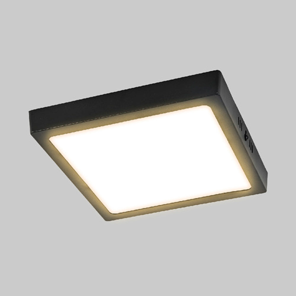 LUM LED SOBREPONER CUADRADO 18W 3000K 100-240V NEGRO