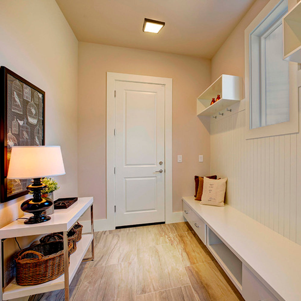 LUM LED SOBREPONER CUADRADO 18W 3000K 100-240V NEGRO