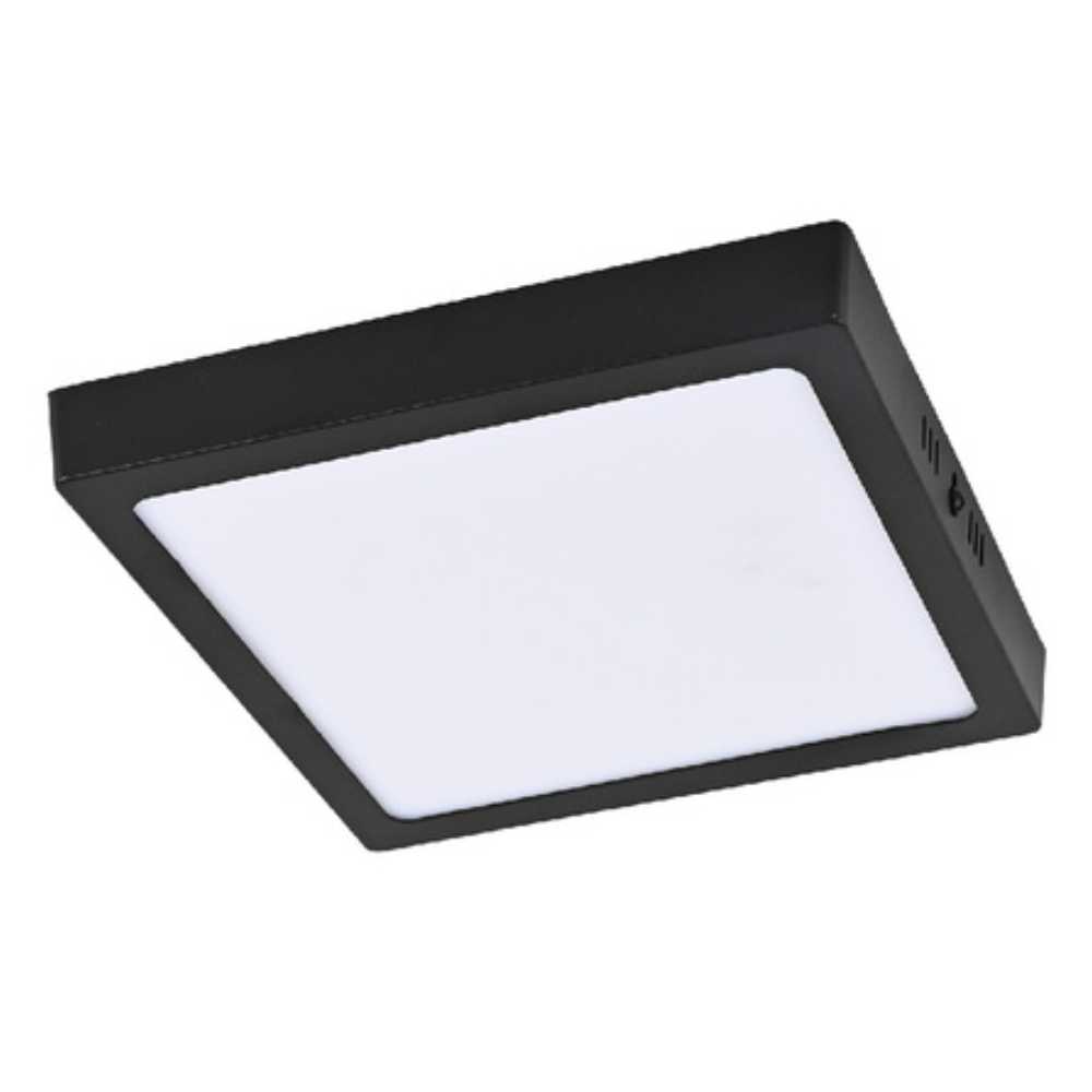 LUM LED SOBREPONER CUADRADO 18W 6500K 100-240V NEGRO