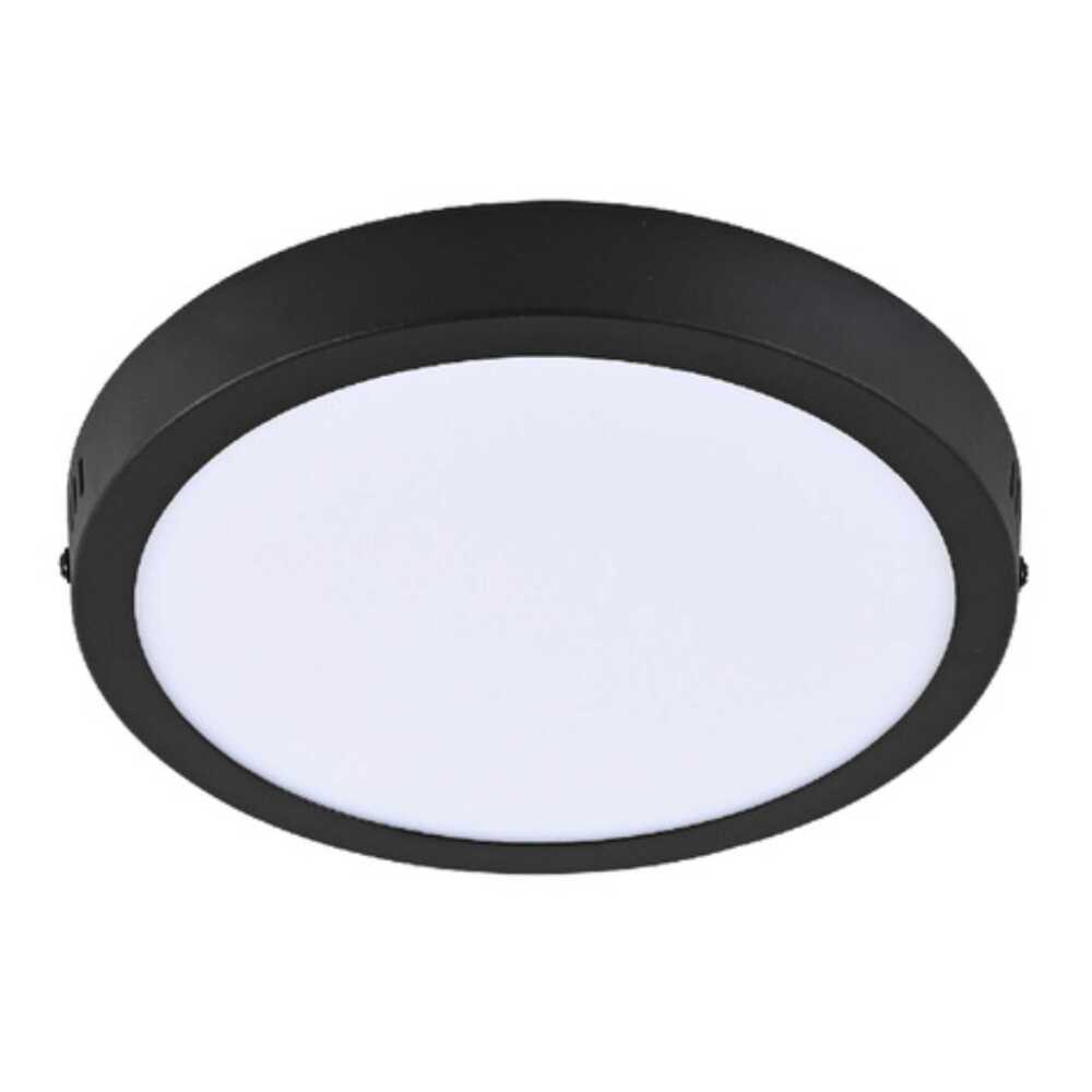 LUM LED SOBREPONER REDONDO 18W 3000K 100-240V NEGRO