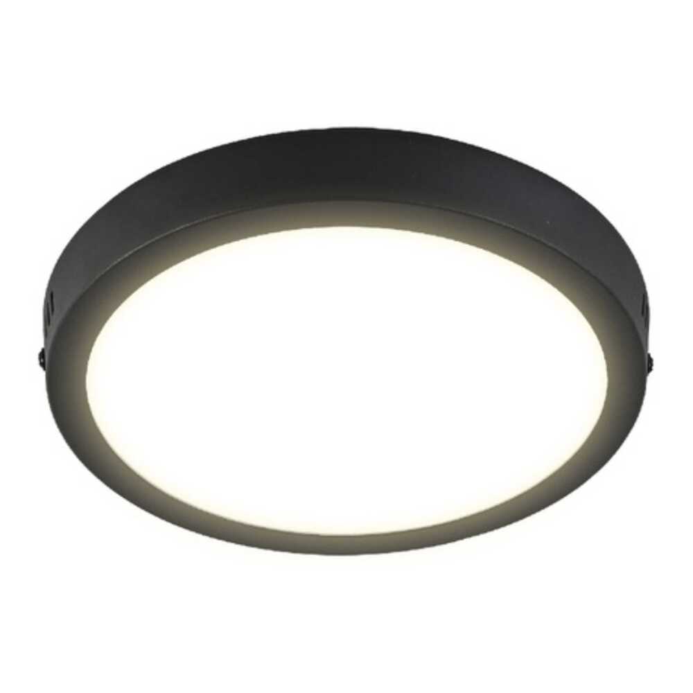 LUM LED SOBREPONER REDONDO 18W 3000K 100-240V NEGRO